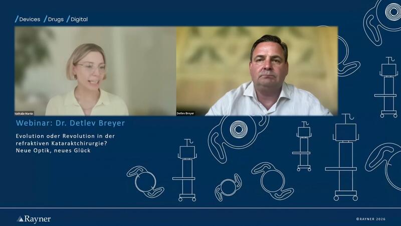 Vorstellung von Dr. Breyer beim Rayner Webinar