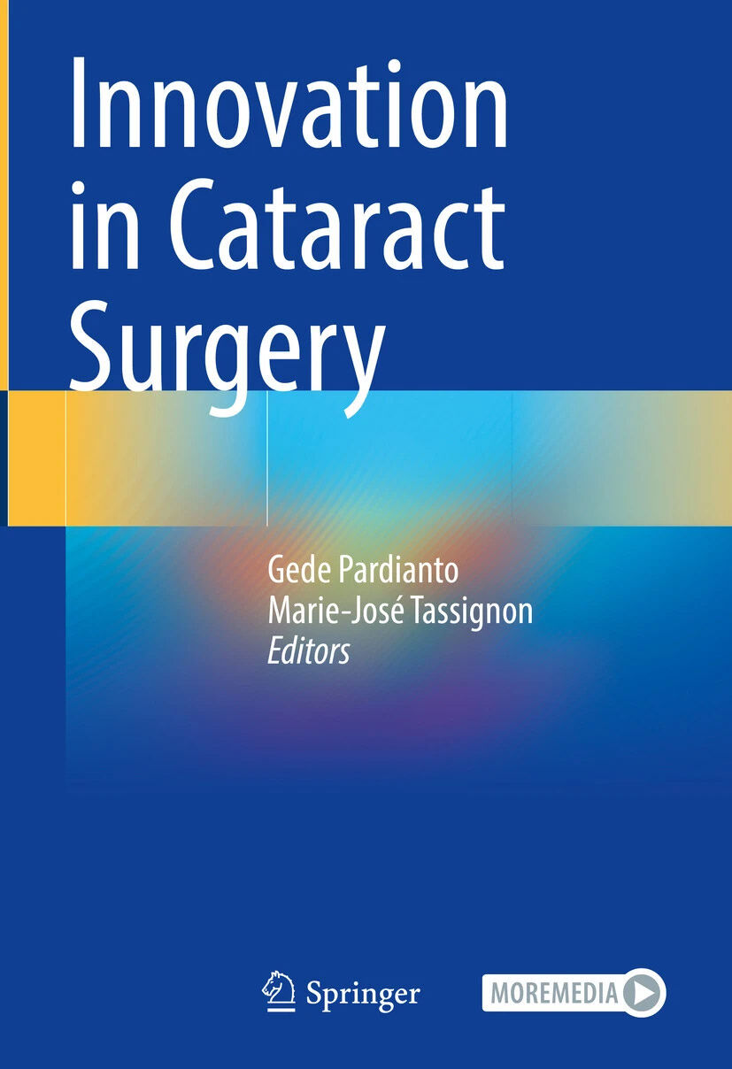 Titel des Fachbuches Innovation in Cataract Surgery, in dem Dr. Breyer das Kapitel über die Advanced Technology Intraocular Lens (AT-IOL) verfasst hat.